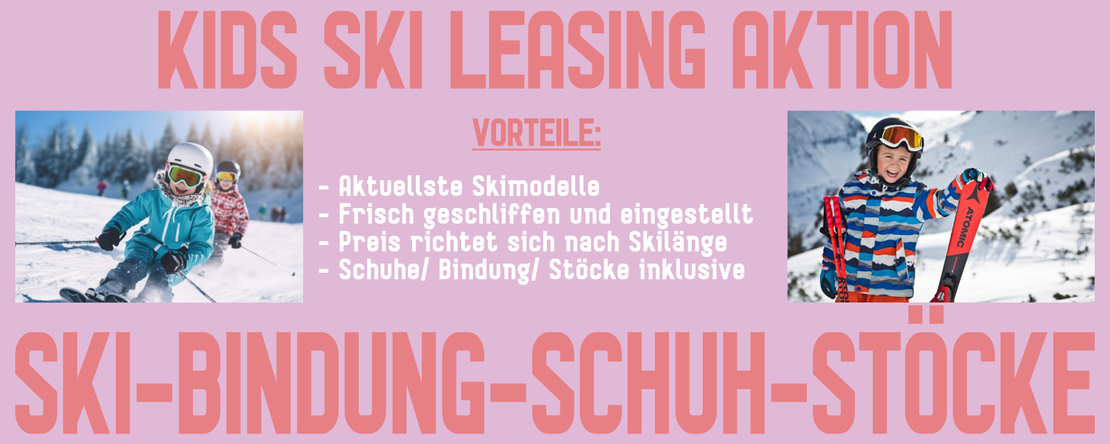 ES GEHT WIEDER LOS KIDS LEASING BEI SPORT WEBER