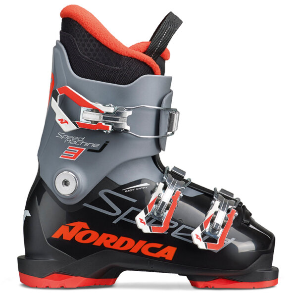 Nordica Speedmachine J3 7T1 schwarz-anthrazit-rot Kinderskischuhe