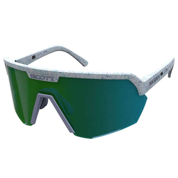 Scott SPORT SHIELD Sonnenbrille terrazzo white / green chrome