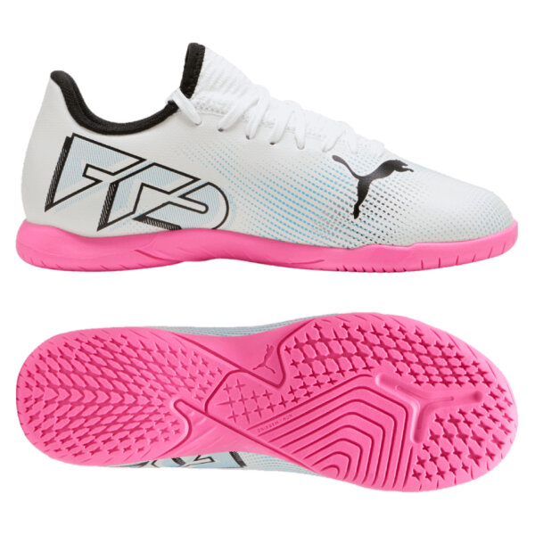 Puma Future 7 Play IT 107727-01 White/Black/Poison Pink Hallenschuh 46.5