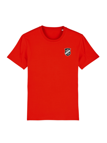 T-Shirt FC Schnaittach Schwarz Wei&szlig; Logo Unisex Rot