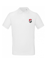 Polo Shirt FC Schnaittach Klassisch Logo Unisex Wei&szlig;