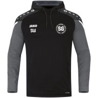 Jako Kapuzensweat Performance 6722-804 schwarz/anthra...