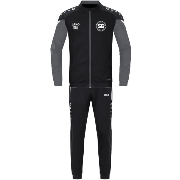 Jako Trainingsanzug Polyester Performance M9122-804 schwarz/anthra light R&uuml;sselbach