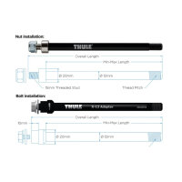 Thule Syntace X-12 M12x1,0, 160mm Achsadapter...