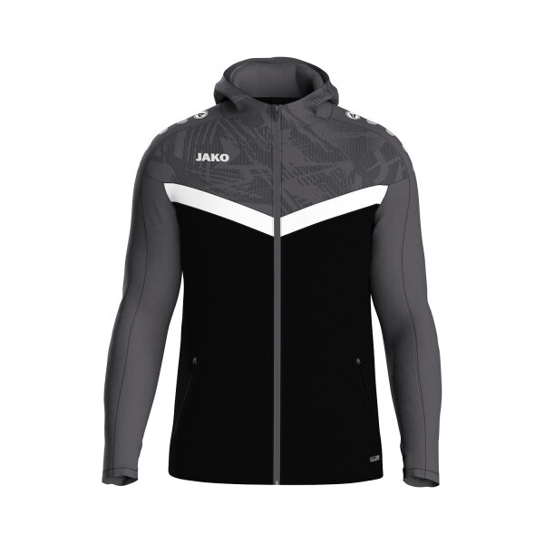 Jako Kapuzenjacke Iconic 6824-801 schwarz/anthrazit