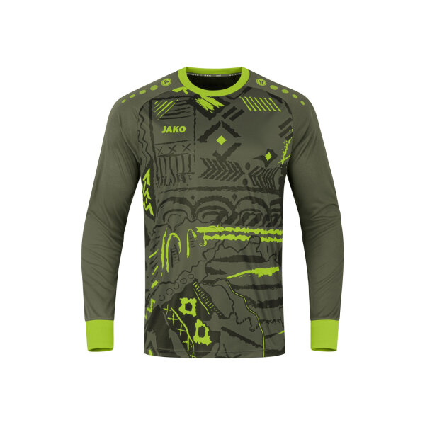 Jako TW-Trikot Tropicana khaki/neongrün