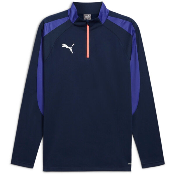 Puma IndividualLIGA 1/4 Zip Top Navy Blue