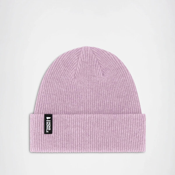 Mons Royale Unisex Chunky Logger Merino Beanie Orchid Marl OS