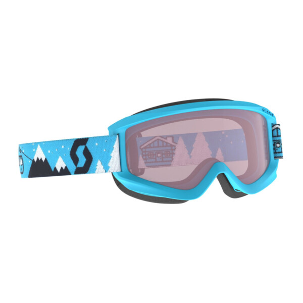 Scott Goggle JR Agent Blue/White/Enhancer Kinderskibrille