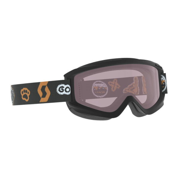 Scott Kinderskibrille JR Agent Black/Orange/Enhancer Kinderskibrille