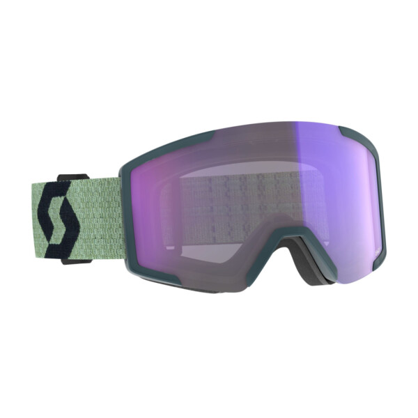 Scott Goggle Shield LS Soft green/Black/Light sensitive blue Skibrille