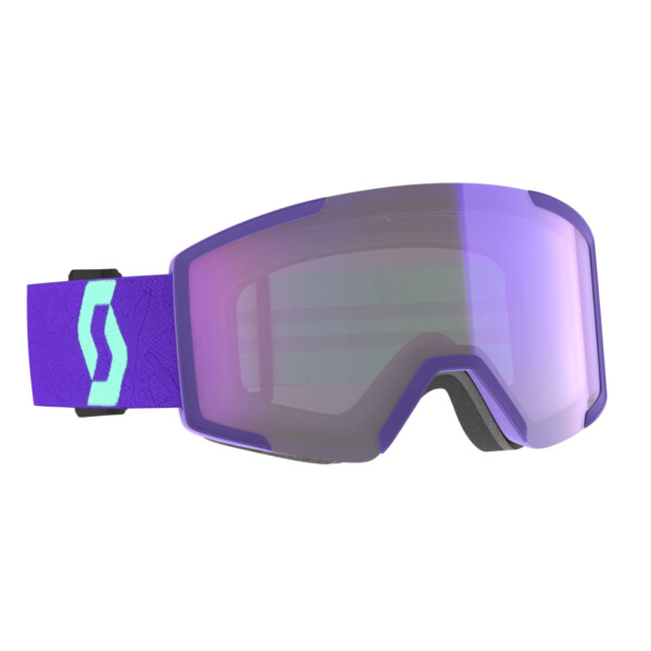 Scott Goggle Shield LS Deep purple/Light sensitive blue Chrome Skibrille