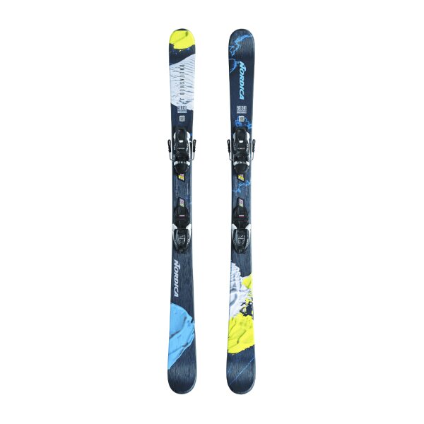 Nordica Unleashed J+ J7.0 FDT Kinder Freeski Blau/Gelb 2025