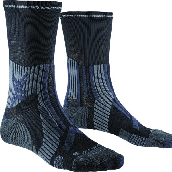 X-Socks Run Discover Crew Unisex Black/Charcoal