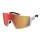 Scott Shield Sonnenbrille white matt red chrome