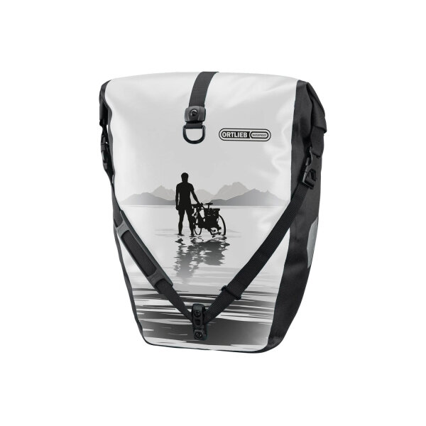 Ortlieb Back-Roller Design Lake Fahrradtasche weiß/schwarz