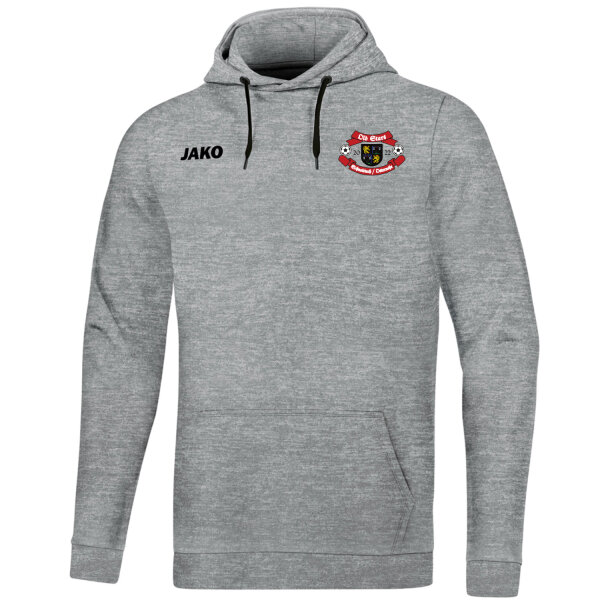 Jako Kapuzensweat Base hellgrau/meliert Old Stars 6765-41 M