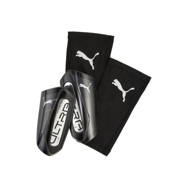 Puma Ultra Flex Sleeve Black/Silver Schienbeinschoner