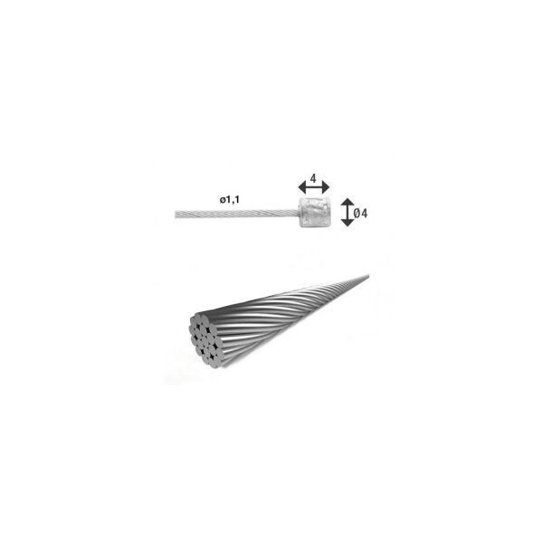 XLC Schaltinnenzug SH-X17 Ø 1,1/ 3000mm 1 Nippel Ø4x4mm