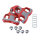Xpedo Thrust 7 System Ersatzcleats rot