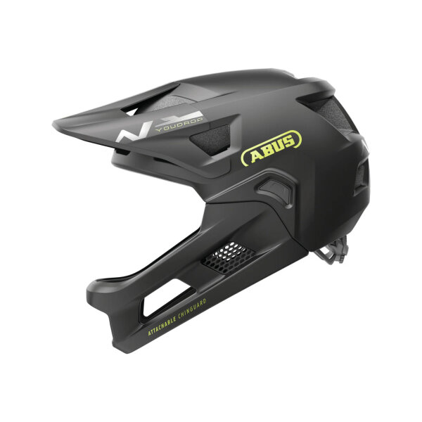 Abus YouDrop FF Kinder Mountainbike Helm velvet black