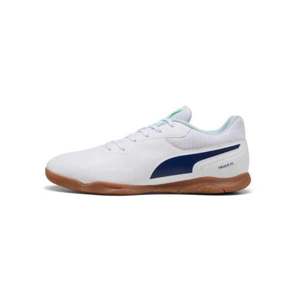 Puma Truco III Jr White-Aqua-Fizzy Light 108576-01 Kinder Hallenschuhe