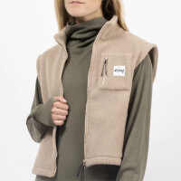 Eivy Boxy Sherpa Vest Fleeceweste Damen Sand
