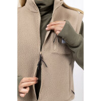 Eivy Boxy Sherpa Vest Fleeceweste Damen Sand
