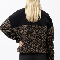 Eivy Ball Fleece Halfzip-Fleecepullover Black/Leopard