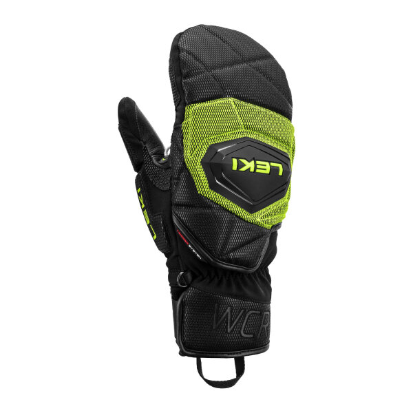 Leki HS WCR Coach 3D Mitt Black-Ice Lemon Skihandschuhe