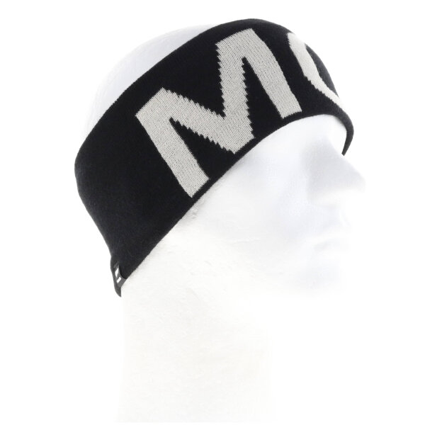 Mons Royale Arcadia Merino Stirnband schwarz/weiß