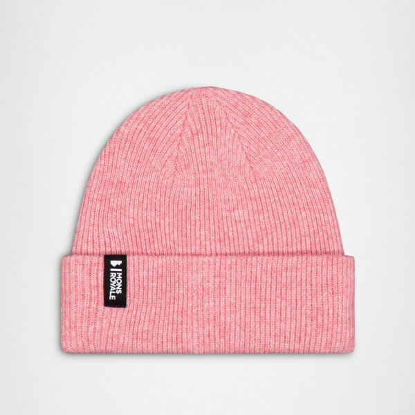 Mons Royale Unisex Fjord Merino Beanie rose