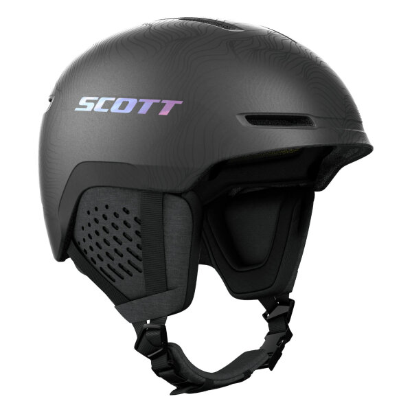Scott Helmet Track Plus granite black/holo grey Skihelm