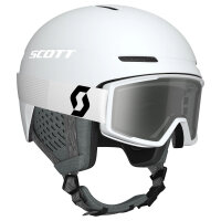Scott Track Helm + Factor Pro Brille Combo Mineral White