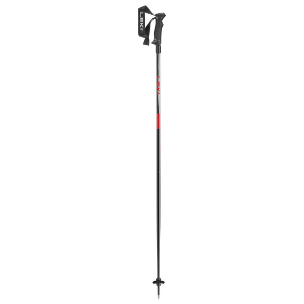 Leki Hot Shot Skistock eloxal schwarz-grau-rot