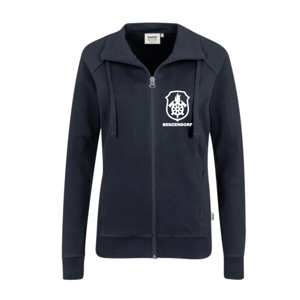Hakro Damen Sweatjacke Premium tinte Art.-Nr. 0406 Feuerwehr Benzendorf