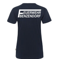 Hakro Damen V-Shirt Mikralinar tinte Art.-Nr. 0181 Feuerwehr Benzendorf 6XL