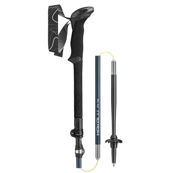 Leki Makalu FX TA Trekking Stöcke black-stone blue dark-white