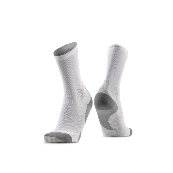X-Socks Run Discover Crew Unisex Arctic White/Pearl Grey