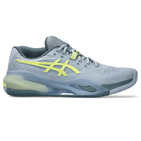 Asics Gel Resolution X Clay Grey Blue/Pistachio Tennisschuh