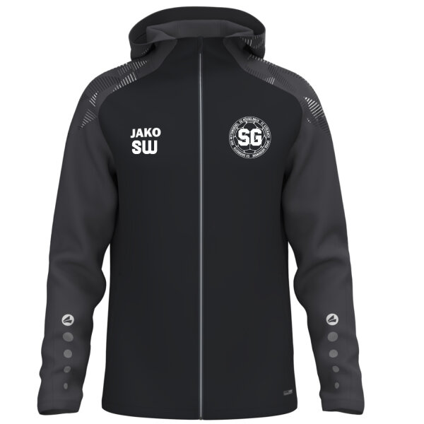 Jako Kapuzenjacke Sonic 6826-801 schwarz/anthrazit Rüsselbach