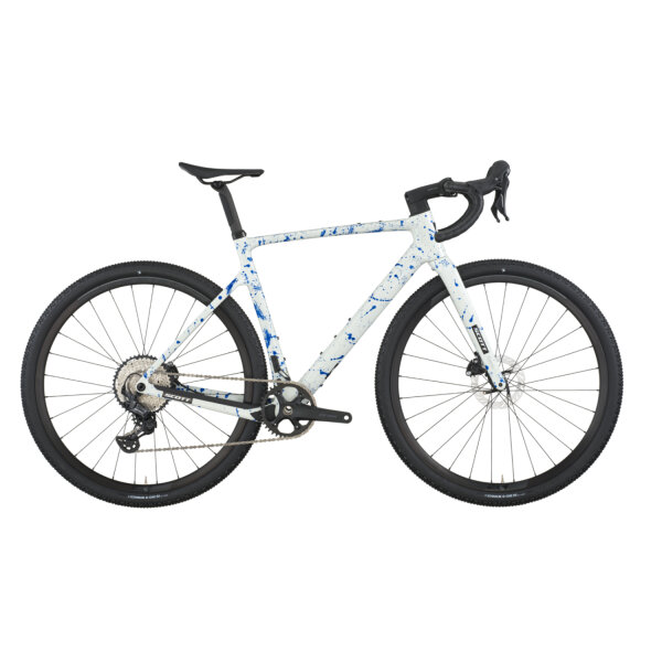 Scott Addict Gravel 30 white/splatter blue