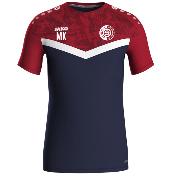 Jako T-Shirt Iconic 6124-901 marine/chili rot SG Herpersdorf/Neunhof