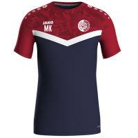 Jako T-Shirt Iconic 6124-901 marine/chili rot SG...