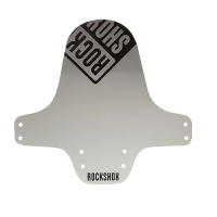 RockShox Fender full silber/weiß fade, Logo schwarz