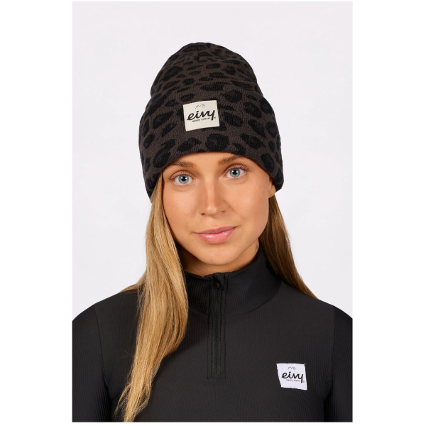 Eivy Watcher Beanie Mütze Onesize Damen Black Leopard