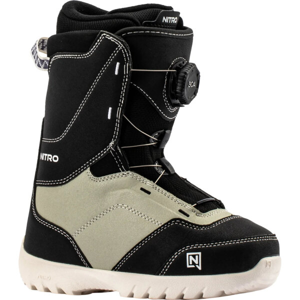 Nitro Droid BOA Boots Kinder Snowboardschuh schwarz/sand 26/27