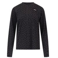 Eivy Loose Fit Wool Top Black Leopard Damen
