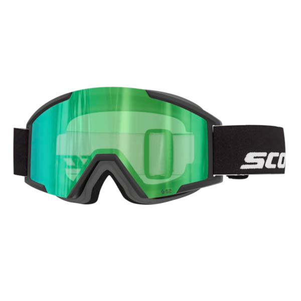 Scott Kinderskibrille Shield Pro JR  black/green chrome S2